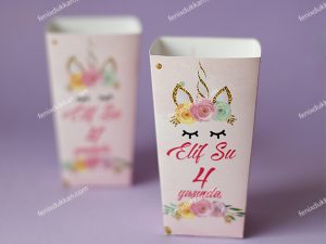 Unicorn Popcorn Kutuları