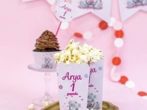 Sweet Teddy Bear Popcorn Kutuları