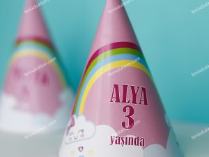 Rainbow Parti Şapkaları