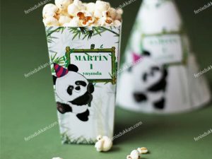 Panda Popcorn Kutuları