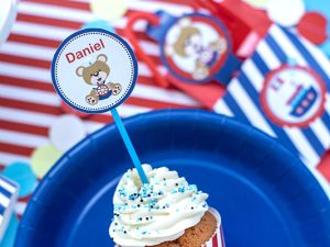 Teddy Sailor Cupcake Topperler