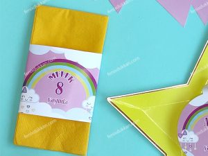 Rainbow Peçete Etiketli