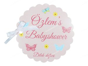 Kelebek BABY SHOWER Dilek Defteri
