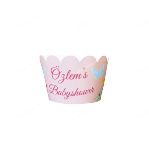 Kelebek BABY SHOWER Cupcake Sargılar