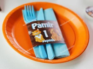 Cat & Dog Peçete Etiketli