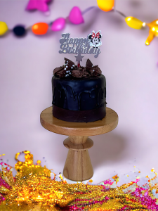 Happy Birthday Yazılı Minnie Mouse Pasta Topper