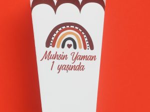 Boho Rainbow Popcorn Kutuları