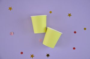 Sarı Makaron Bardaklar