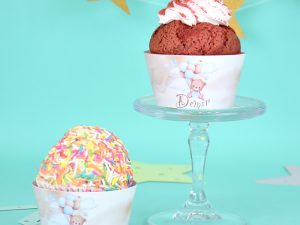 Balonlu Teddy Cupcake Sargıları