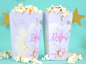 Flowers Popcorn Kutuları