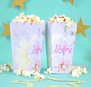 Flowers Popcorn Kutuları