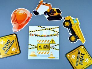 İnşaat Figürlü Parti Bayrakları