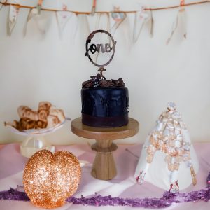 "ONE" Pasta Topperi Gümüş