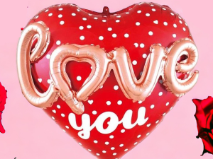 3D Love Kalp Balon