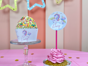 Little Unicorn Cupcake Sargıları