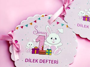 Sevimli Tavşan Dilek Defteri