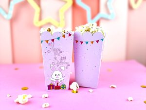 Sevimli Tavşan Popcorn Kutuları
