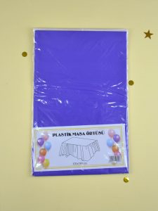 Mor Plastik Masa Örtüsü
