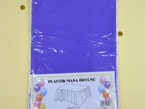 Mor Plastik Masa Örtüsü
