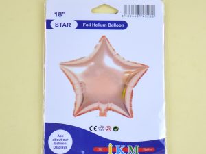 Rose Gold Yıldız Folyo Balon 18"