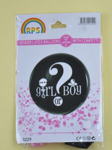 Boy or Girl Cinsiyet Belirleme Balonu (Pembe)
