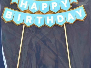 Pasta Üstü Banner Mavi