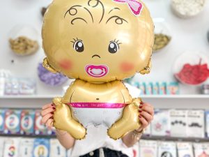 Emzikli Kız Bebek Folyo Balon