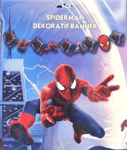 Spiderman Figürlü Bayraklar