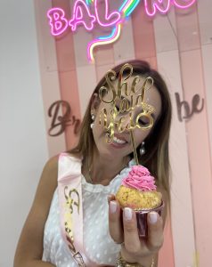 Pleksi She Said Yes Yazılı Gold Pasta Topper