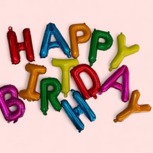 Happy Birthday Yazılı Renkli Folyo Balon