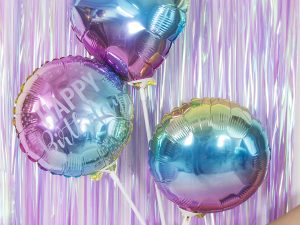 Mini Kalp Gradient Folyo balon