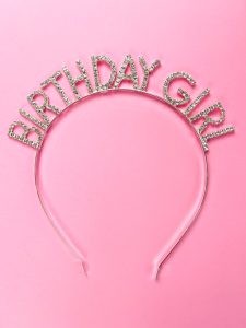 Taşlı Birthday Girl Taç