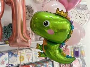 Sevimli Dinozor Yeşil Folyo Balon