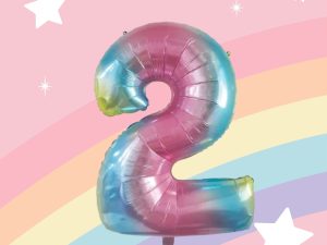 Gradient 34" 2 Rakamı Folyo Balon
