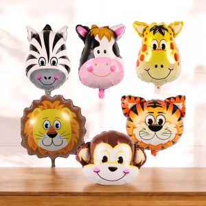 6’lı Mini Safari Set  Folyo Balon