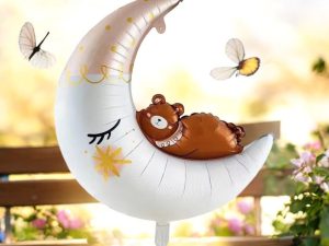Ay ve Ayıcıklı Folyo Balon