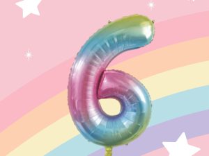 Gradient 34" 6 Rakamı Folyo Balon