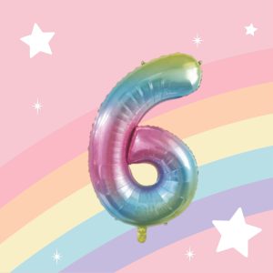 Gradient 34" 6 Rakamı Folyo Balon