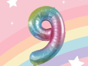 Gradient 34" 9 Rakamı Folyo Balon
