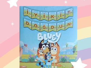 Bluey Temalı İyiki Doğdun Bayrak