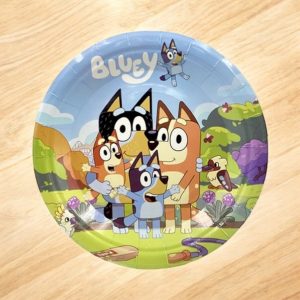 Bluey Temalı Tabak