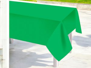 Yeşil Plastik Masa Örtüsü