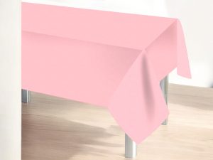 Pembe Plastik Masa Örtüsü