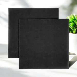 Siyah Renkli Kullan At Peçete