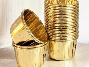 Gold Altın Cupcake Kek Kapsülü