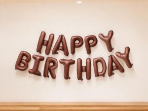 Happy Birthday Yazılı Balon