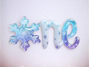 Kar Tanesi Temalı One Yazılı Folyo Balon