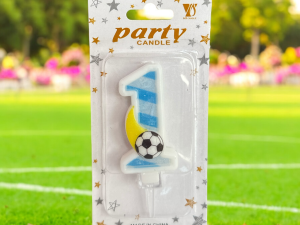 Futbol Temalı 1 Yaş Mum