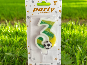 Futbol Temalı 3 Yaş Mum