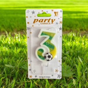 Futbol Temalı 3 Yaş Mum